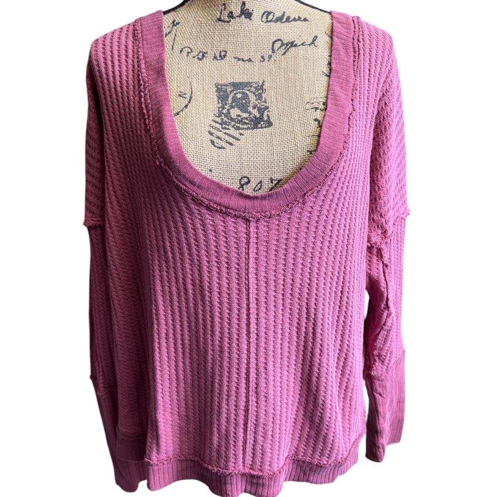 Free People Women’s Cowboy Long Sleeve Magic Thermal Top X-Large - NWT